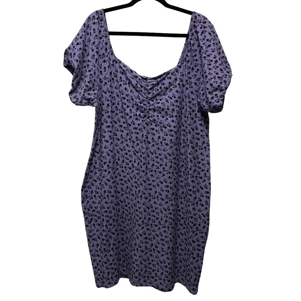 3X Torrid Betsey Johnson Mini Foxy Ruched Dress - Picture 5 of 10